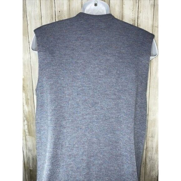 Robert Bruce Vintage Sleeveless V-Neck Blue/Purple Sweater Vest Men’s Size XL - Picture 7 of 12